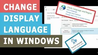 How To Change Display Language Of Windows | Windows Language Pack Install | Windows Default Language