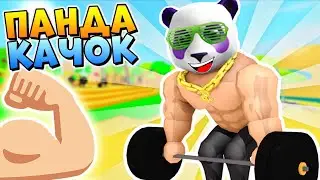 САМЫЙ КРУТОЙ КАЧОК  💪🏻 СИМУЛЯТОР КАЧКА В РОБЛОКС (Roblox Lifting Simulator) 🐼