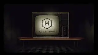 3053  - Old TV Logo Reveal retro scary opener aniamted intro motion graphic