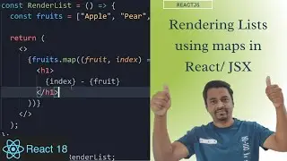 Rendering Lists using maps in React/ JSX