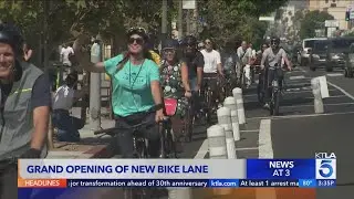 New protected bike lanes official open in Hollywood