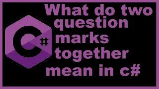 What do two question marks together mean in C#