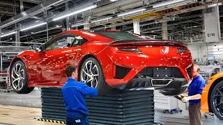 Inside Massive US Factory Building the Powerful Acura NSX - Production Line