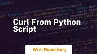 curl from python script