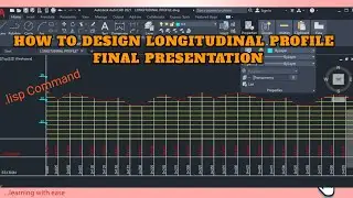 How to Create LONGITUDINAL PROFILE in AutoCAD || 