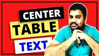 How to Center Text In A Table In Google Docs | TUTORIAL