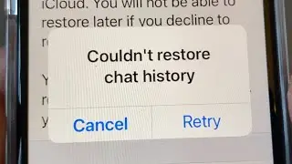 Couldn’t restore chat history - Whatsapp backup stuck iPhone problem how to fix