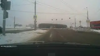 момент ДТП на улице 40 лет Победы в Ижевске