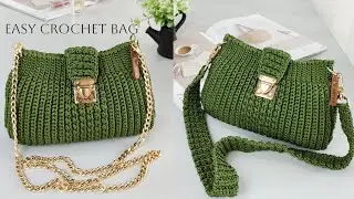 Easy Crochet Bag, Simple and Elegant ~ Tas Rajut Mudah Cocok Untuk Pemula