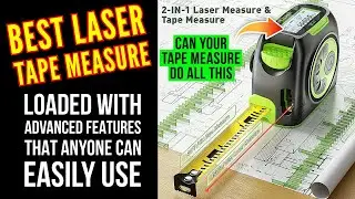 Best Digital Laser Tape Measure for DIY & Pro with Measurement Formula Calculator Built In