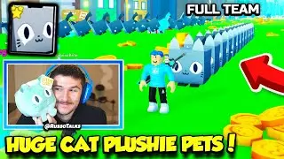 They Traded Me A FULL TEAM Of HUGE CAT PLUSHIE PETS In Pet Simulator X And ITS SO OP!! (Roblox)