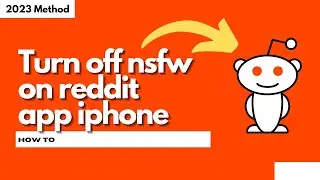 How to turn off nsfw on reddit app iphone
