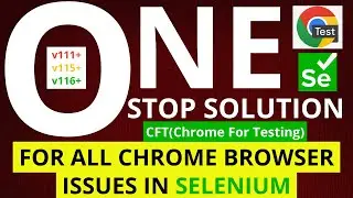 One STOP Solution to Chrome Issue(v111 v115 v116+) in Selenium WebDriver