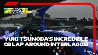 Yuki Tsunoda's Incredbible Q3 Lap | 2024 Sao Paulo Grand Prix | F1