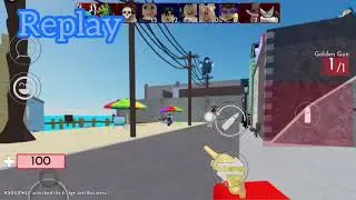 Cool golden gun shot