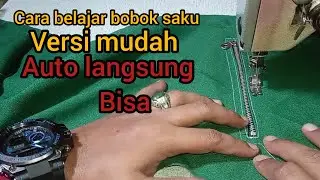 Cara Menjahit Saku Bobok Dengan Resleting Bagi Pemula #menjahit #sewingtutorial