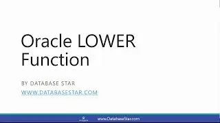 Oracle LOWER Function