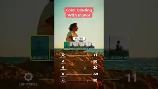 Add a cinematic touch to your videos with color grading using InShot!🎨🎥 #inshot #colorgrading