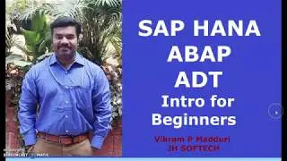 SAP HANA ABAP ADT Quick Intro