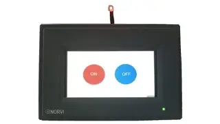 ESP32 HMI Controlling a Digital Output: Configured to control an output with SquareLine Studio