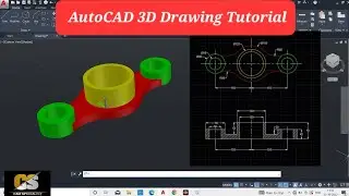 AutoCAD 3D Drawing Pratice Tutorial | 3D Coupling Drawing | Visualization | AutoCAD |