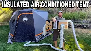 Air-Conditioned Insulated Tent Experiment in a Heat Wave