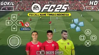 eFootball PES 2025 PPSSPP MOD FC 25 Fix Call Name Timnas🇲🇨 Full Real Face New Transfers Liga Eropa