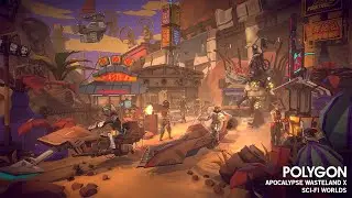 POLYGON - Apocalypse Wasteland x POLYGON - Sci-Fi Worlds mash-up