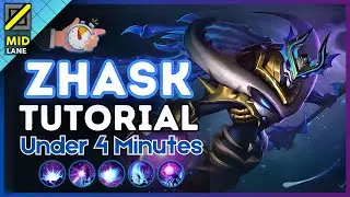 4-Minute Zhask Tutorial in the Mid Lane || (MLBB S35) 2025