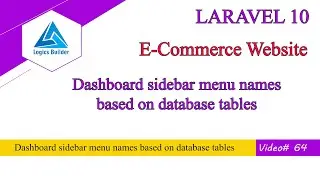 Sidebar menu names based on database tables | menu toggle button | Laravel in Pashto