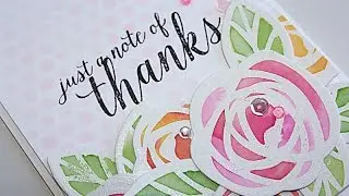 Essentials By Ellen Winter 2015 Release | Just A Note of Thanks Card