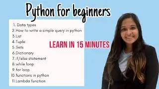 Python for Beginners | Learn in 15 minutes | Python 101