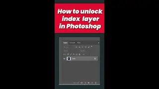 How to unlock index layer in Photoshop? (photoshop can't unlock layer)