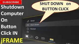 How to shutdown computer on buttton click in JFrame