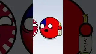 Япония Кошмарит Корею #countryballs