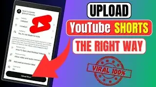 How To Upload Shorts On YouTube 