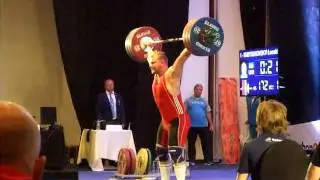 KUBYSHKOVSKYI  Leonid .UKR . +105kg  Category Men .U23 . 172kg Snatch.