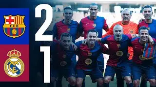 HIGHLIGHTS | BARÇA LEGENDS 2 vs 1 REAL MADRID LEGENDS | XAVI & INIESTA BACK in BLAUGRANA  🔵🔴