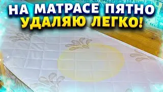 Пожелтевший со временем матрас станет как новый. Покажу 2 хитрости, как убрать пятна и запах мочи.