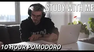 Study With Me - Pomodoro Session 10 Hours | Rain sounds | Loti Shaqiri