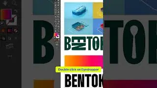 How to Apply Gradient to Text in Adobe Illustrator Using Eyedropper  #adobeillustrator #illustrators