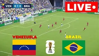 🔴LIVE : Venezuela vs Brazil | Eliminatorias 2024 | Live Stream