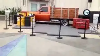 Fast and the Furious Supercharged Ride Car Display Universal Plaza Studios Hollywood