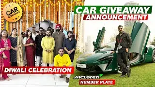 Diwali Celebration 😍| Car Giveaway Announcment 🤔| Mclaren Number Plate