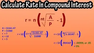 How To Solve For Or Calculate Rate In Compound Interest - Formula For Rate In Compound Interest