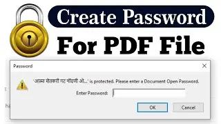 How to make pdf password protected in mobile | PDF password protection | Encrypt pdf file android