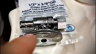 How to connect a pex toilet shut off