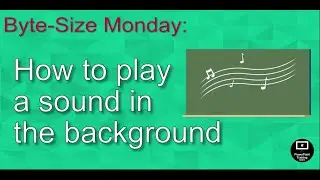 How to play a sound in the background