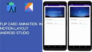 Flip Card Animation In Motion Layout Android Studio