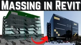 Massing Tutorial in Revit Architecture | Complete Massing with Commercial Building Design